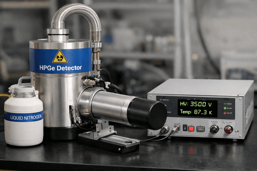 Germanium HPGe detector for nuclear science